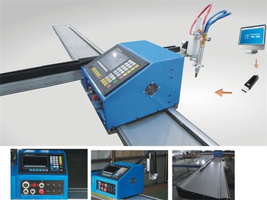 CNC přenosný plazmový / plamenový řezací stroj pro řezání hliníku