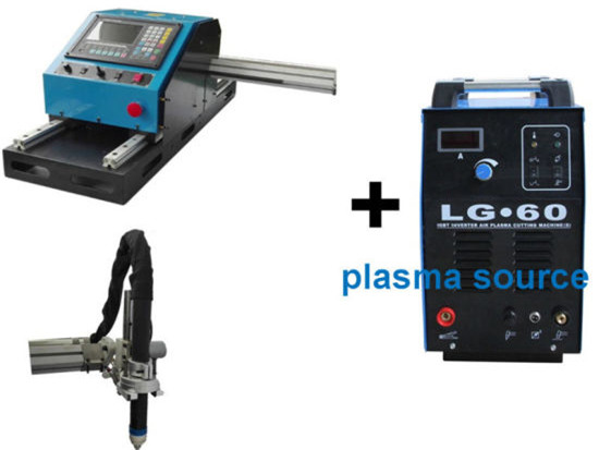 Přenosný CNC 100A plazmový řezací stroj pro 1 až 15 mm železný plech